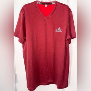 Adidas Red Workout Shirt Size L